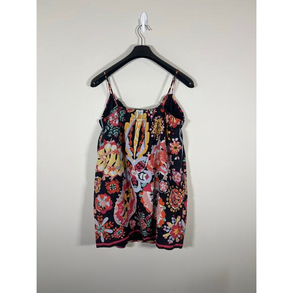 See by Chloe Mini Sweetheart Cotton Silk Blend Dress Floral Boho Whimsical Sz 8 - Picture 3 of 7